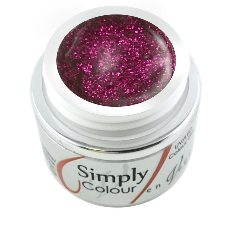 SIMPLY Glitter Gel - Cherry Glitz